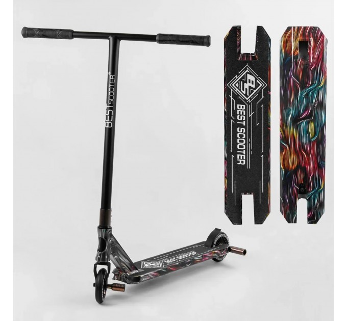 Біговел трюковий Best Scooter BS-99717 чорно-червоний з синім