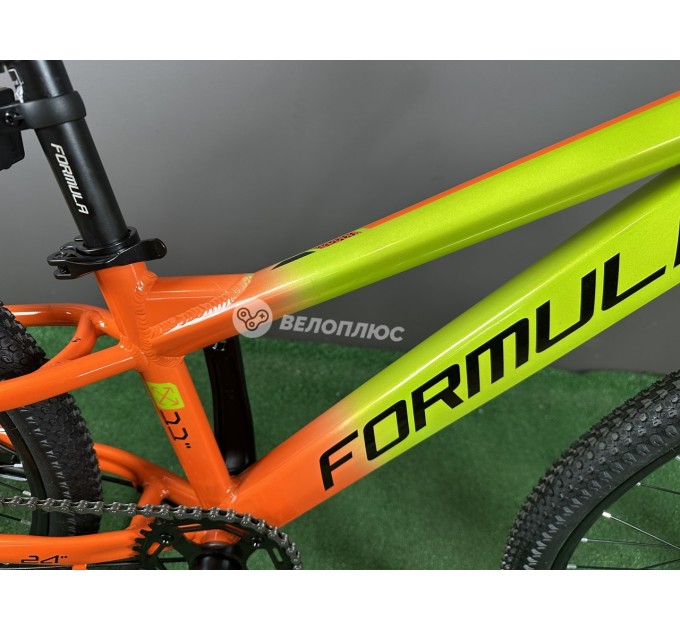 Велосипед AL 24" Formula F-1 DD CS 2026 зелено-помаранчевий