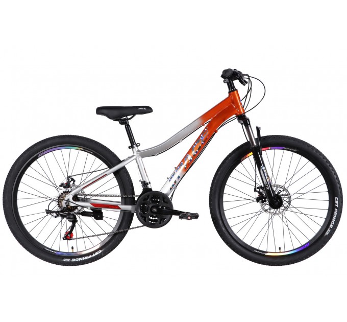 Велосипед AL 26" SPACE LYRA DD FR 2026 помаранчево-сріблястий