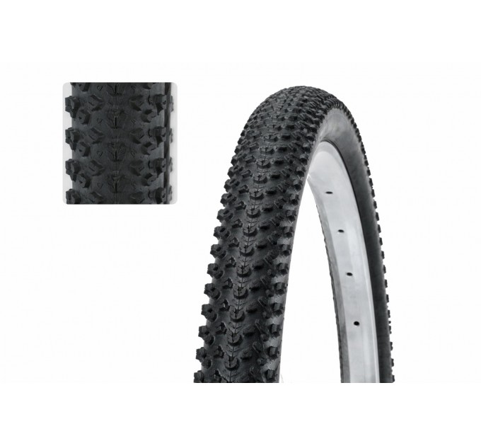 Покришка WANDA 26"x1.95 W1197 чорний з антипрок. зах. 5мм (дрібний шип)