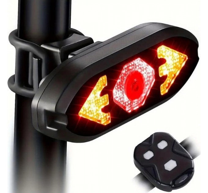 Заднє світло BEcool BC-TL5559 40 лм чорний акумулятор 900мАг літій-полімерний З бездротовим пул