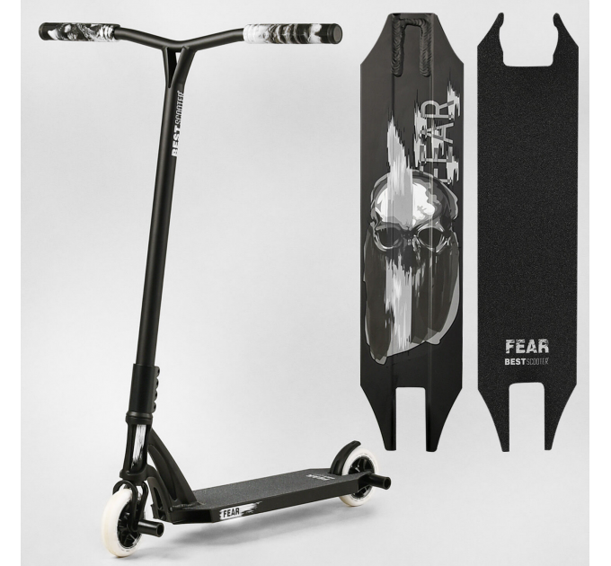Біговел трюковий Best Scooter FEAR чорно-білий