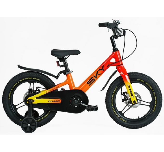 Велосипед MG 16" Corso SKY 2025 помаранчево-червоний