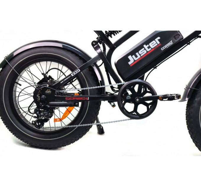 Велосипед ST 20+" Corso еJUSTER 48В 15А*г 500Вт 2025 чорний