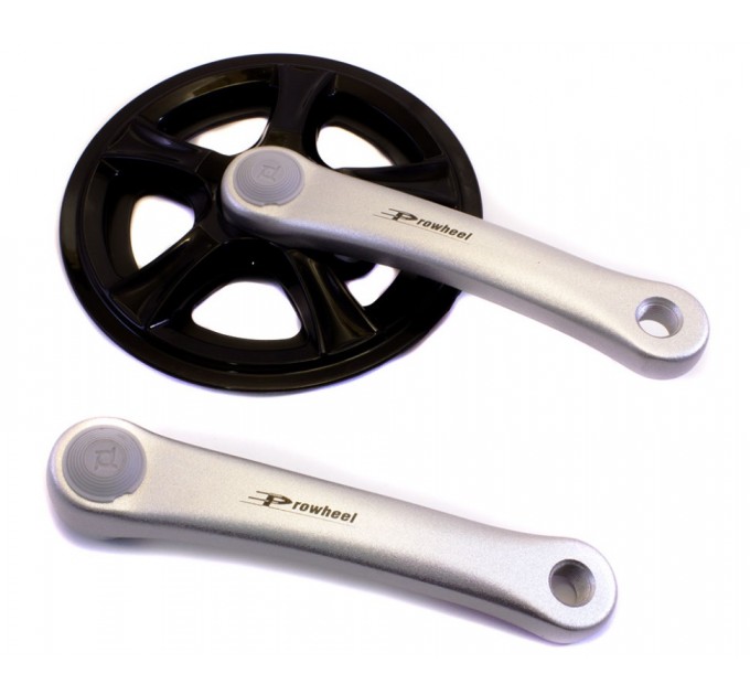 Шатун дитячий PRO-B36PP, Алюмінієвий,, Зірка: сталева 3/32"х 36Т, квадрат, Довж.: 152мм, подвійн. пл