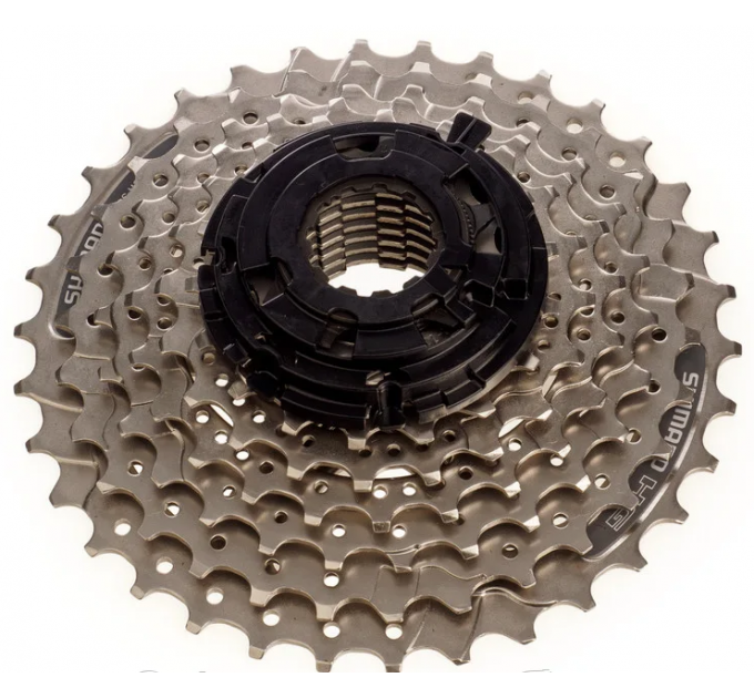 Касета SHIMANO ACSHG20191-34, Alivio , 9 шв., 11-36T, із локрінгом, срібляста