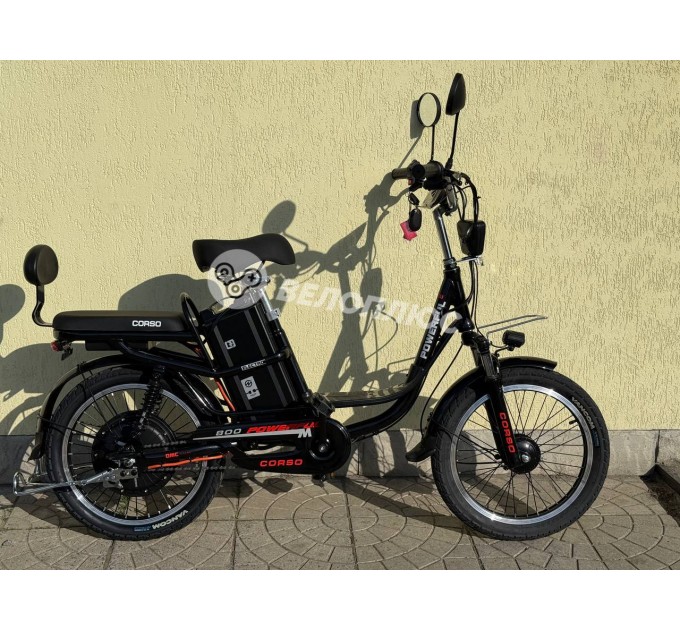 Велосипед AL 20" Corso Powerfull 60V 21Ah 800W 2026 чорний