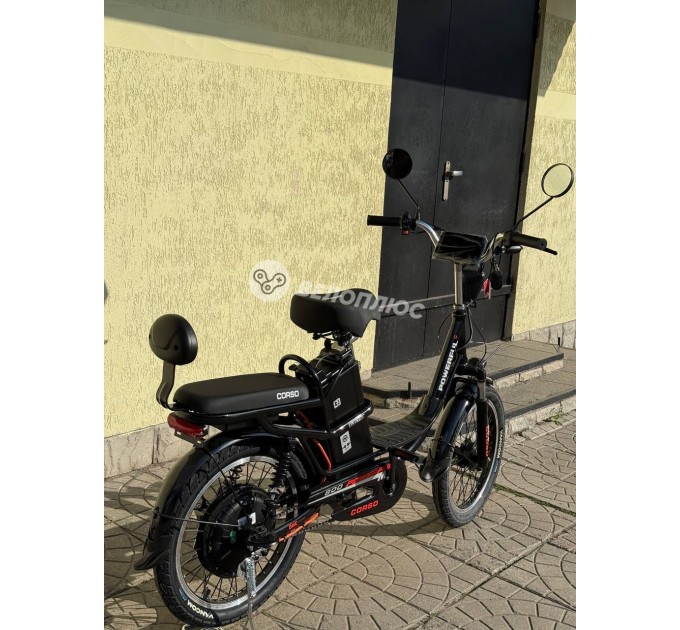 Велосипед AL 20" Corso Powerfull 60V 21Ah 800W 2026 чорний
