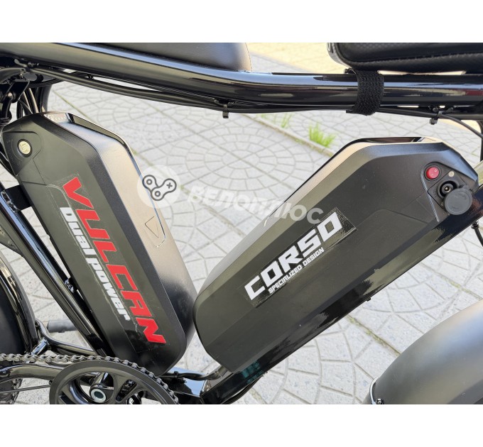 Велосипед ST 20+" Corso Vulcan 2х48V 18AH 2х1000W 2026 чорний