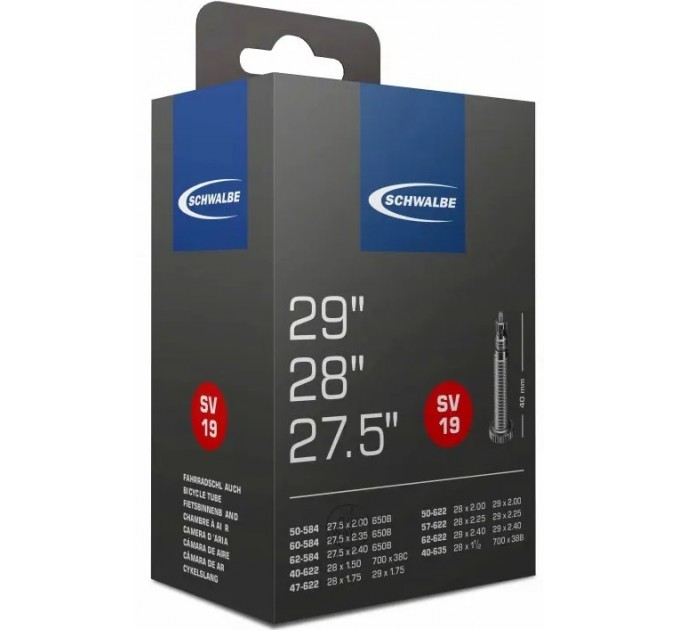 Камера Schwalbe 29" (40/62x622/635) SV19 40мм EK
