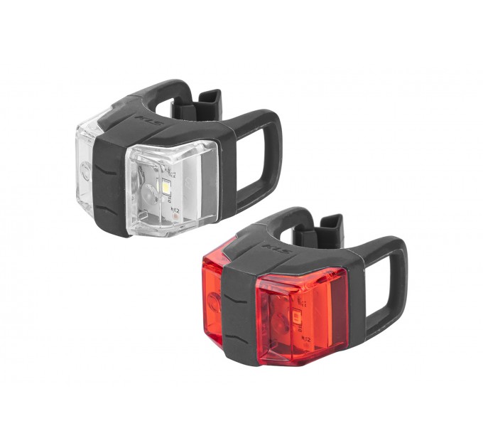 Комплект світла KLS Twins II силікон, чорний