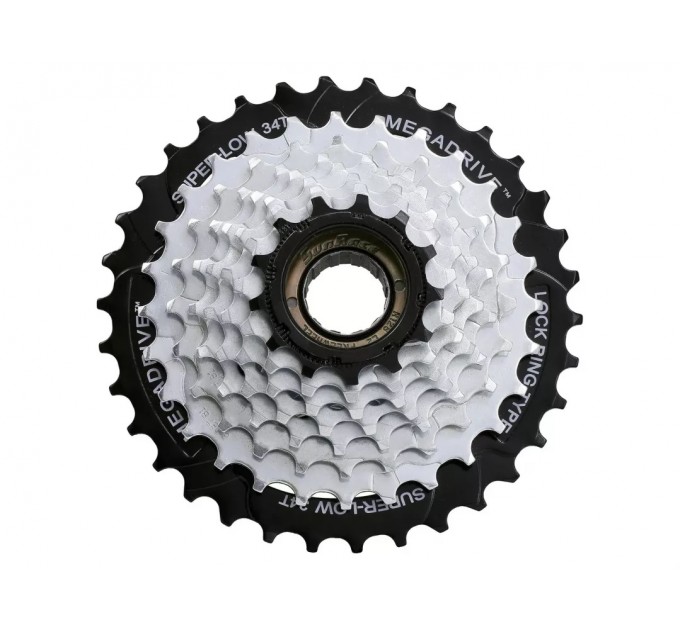 Трещітка інд. SUN RACE M56 8S, 13-34T, Zinc+Black