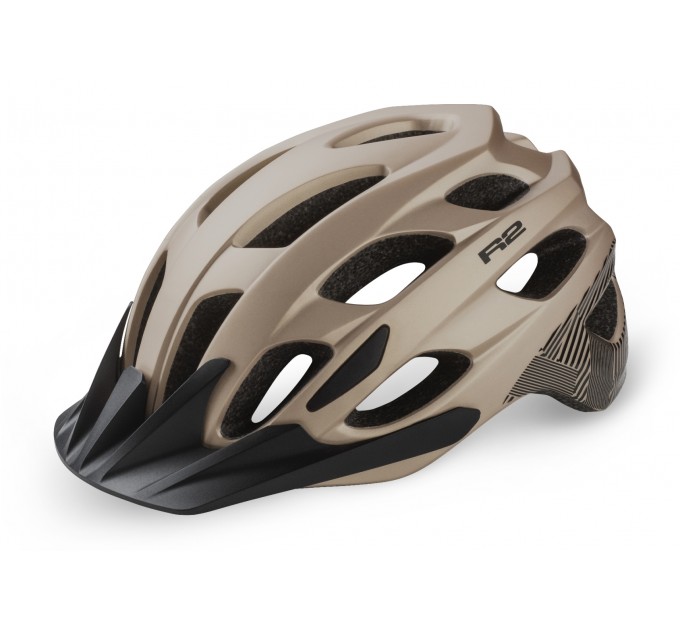 Шлем R2 Cliff бежевый/черный металлик