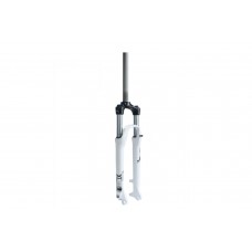 Вилка 27,5" Suntour XCM DISK, 1-1/8' x 260 мм, ход-100 мм, белая