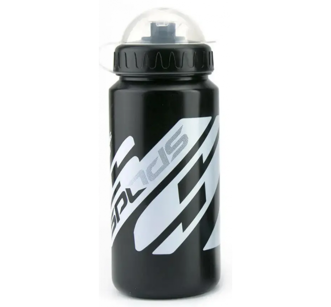 Фляга SPELLI SWB-528-M, з кришкою, 600 мл, чорно-біла