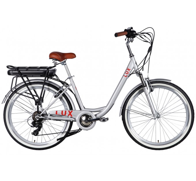 Велосипед ST 26" Dorozhnik eLUX Vbr FR 36V 13Аh 500W 2026 срiблястий