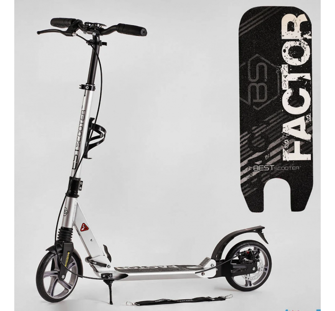 Біговел двоколісний Best Scooter FACTOR сірий