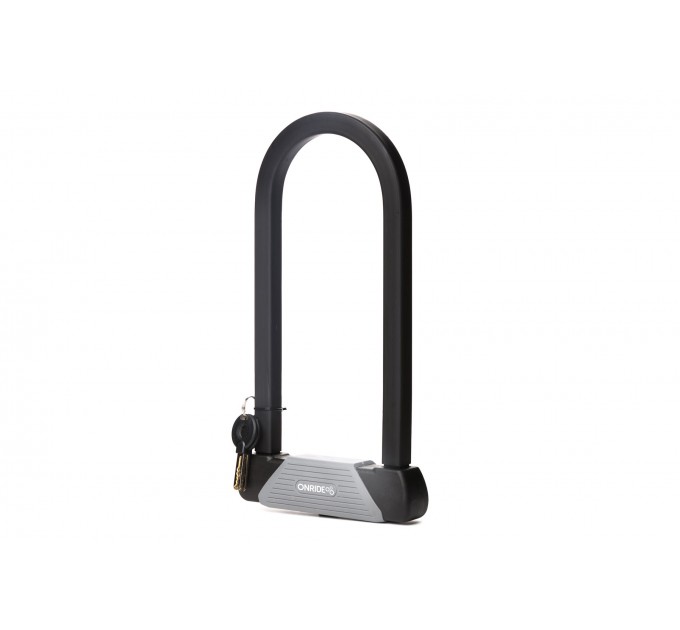 Замок скоба U-lock ONRIDE Сlamp 20 під ключ 16х118х265 мм сірий