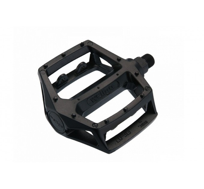 Педали Wellgo LU-313, алюминий, 109,5x105, шарики, черный