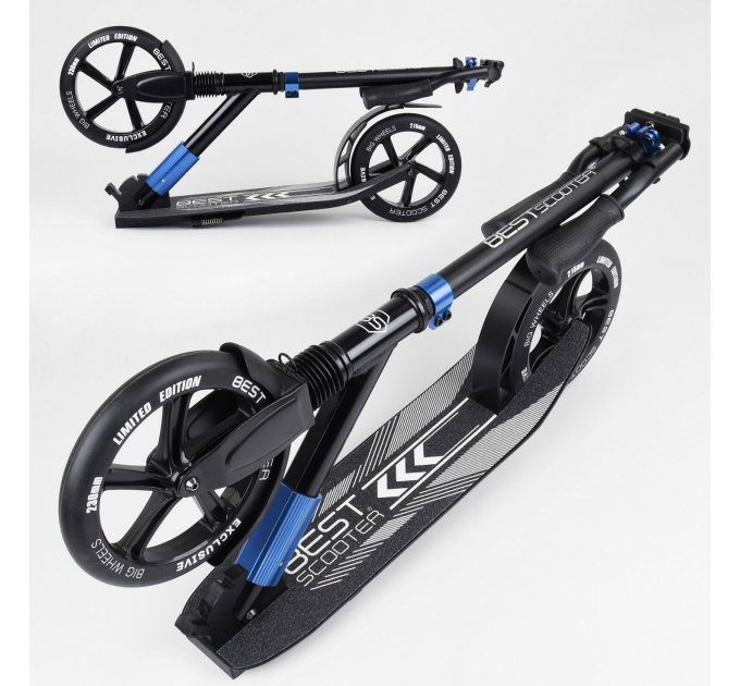 Біговел двоколісний Best Scooter 75186 чорно-синій