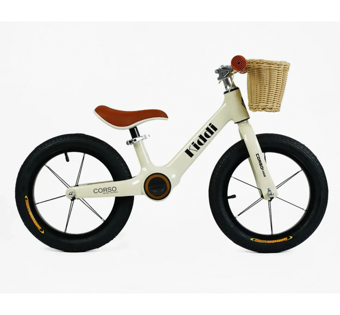 Велобіг MG 14" Corso KIDDI бежевий Велобіг MG 14" Corso KIDDI бежевий