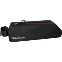 Сумка на раму Green Cycle Belt, чорна, 22х6,6х5,7см, водонепроникна