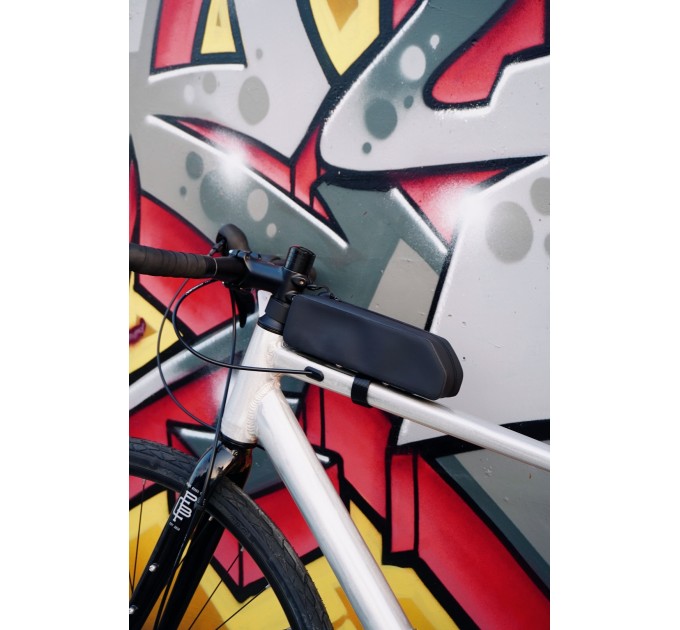 Сумка на раму Green Cycle Belt, чорна, 22х6,6х5,7см, водонепроникна