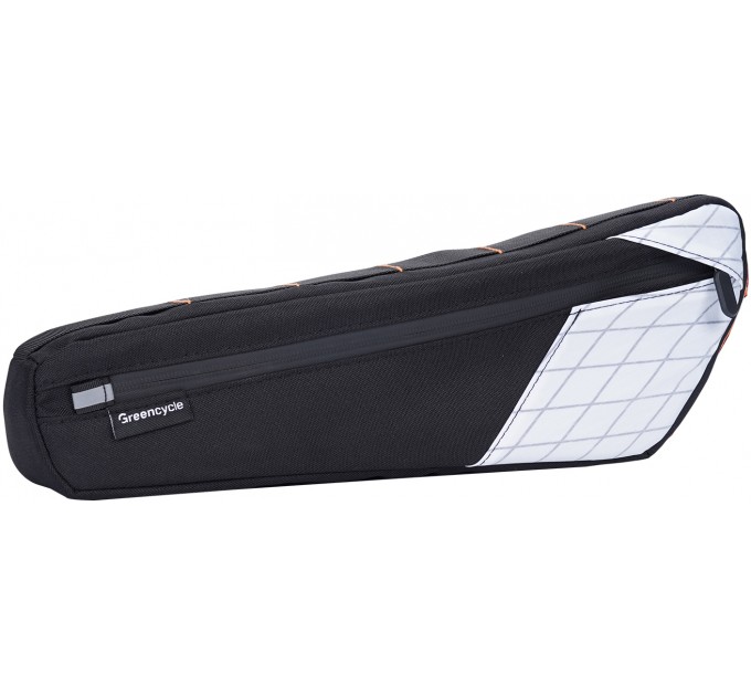 Сумка всередину рами Green Cycle Quinta, біла, 38х5,5х12 см, 2,5л