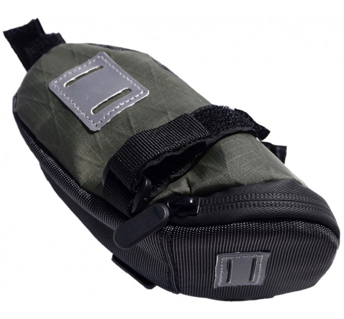 Сумка підсідельна Green Cycle Nero, оливкова, 17х10,7х8 см