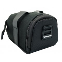 Сумка підсідельна Green Cycle Buckle, чорна, 16х8х9
