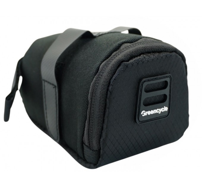Сумка підсідельна Green Cycle Buckle, чорна, 16х8х9