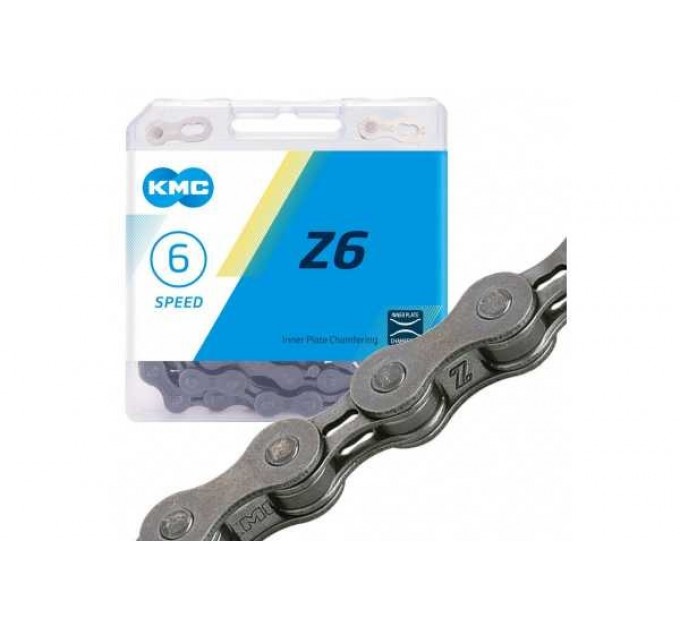 Ланцюг KMC Z6, 6-7 шв., 116 ланок, з замком, коричневий