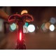 Мигалка задняя Knog Plus Rear 20 Lumens, полупрозрачная