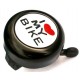Дзвінок Spelli "love my Bike", чорний Дзвінок Spelli "love my Bike", чорний