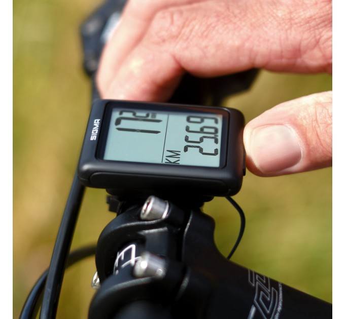 Велокомп'ютер дротовий Sigma Sport BC 5.0 WR, чорний