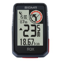 Велокомп'ютер бездротовий Sigma Sport ROX 2.0 Black Top Mount, чорний