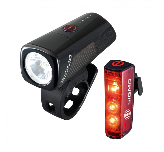 Комплект світла Sigma Sport Buster 400/Blaze Flash K-Set чорний Комплект світла Sigma Sport Buster 400/Blaze Flash K-Set чорний