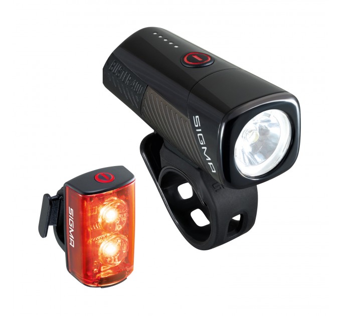 Комплект світла Sigma Sport Buster 400/Buster RL 80 K-Set чорний