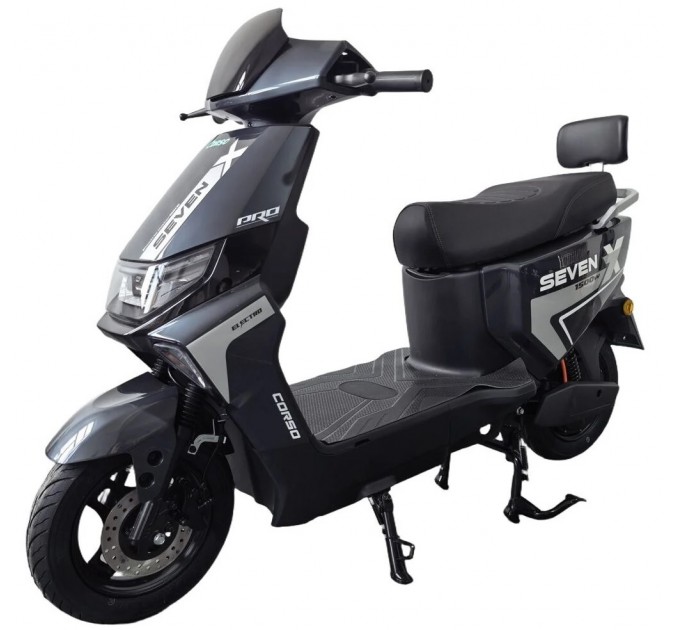 Велосипед 10" Corso SevenX 72V 30Ah 1500W 2026 графітовий Велосипед 10" Corso SevenX 72V 30Ah 1500W 2026 графітовий