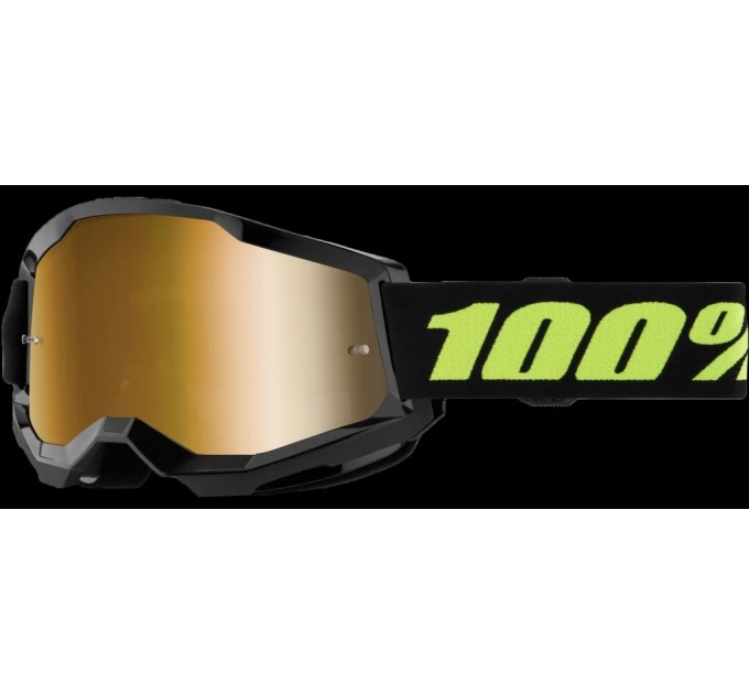 Мотоокуляри VIRTUE 308-7 чорні з жовтим, золото лінза