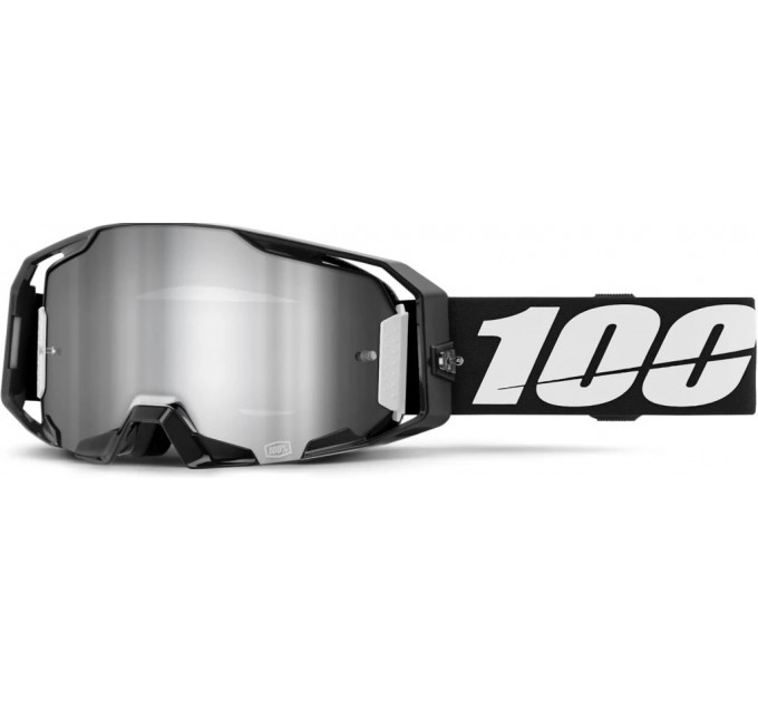 Мотоокуляри VIRTUE 309-8 чорні з сірим, срібло лінза