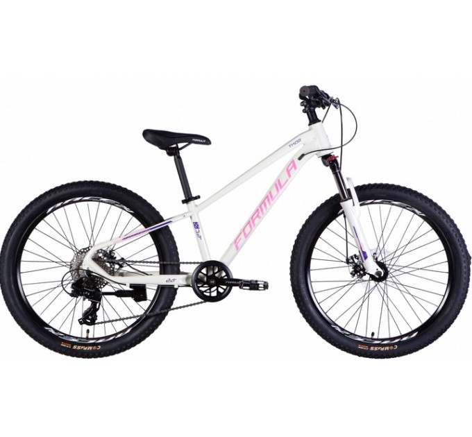 Велосипед AL 24" Formula THOR DD CS 2025 бело-розовый