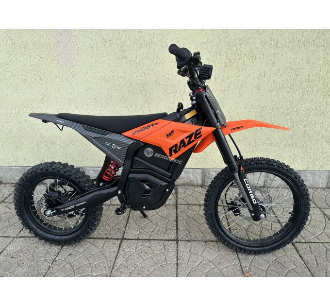 Велосипед 17"/14" Corso Raze M5 72V 25Ah 2500W 2026 чорно-помаранчевий
