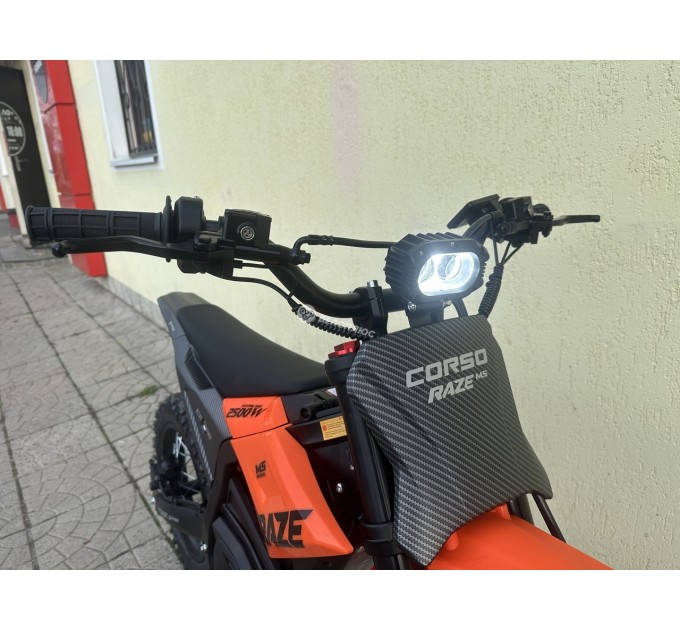 Велосипед 17"/14" Corso Raze M5 72V 25Ah 2500W 2026 чорно-помаранчевий