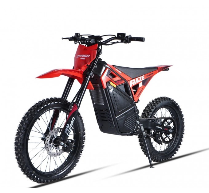 Велосипед 19"/17" Corso Raze M8 72V 35Ah 2999W 2026 чорно-червоний