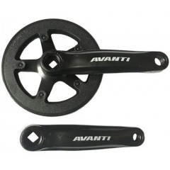 Шатун Avanti GS-P113 для дитячого велосипеда, сталь, довж. 152 мм, зірка 36Т, чорний