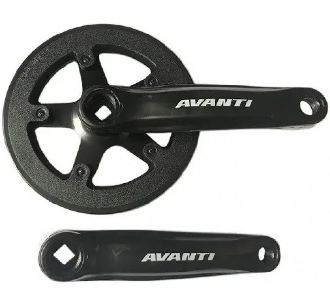 Шатун Avanti GS-P113 для дитячого велосипеда, сталь, довж. 152 мм, зірка 36Т, чорний