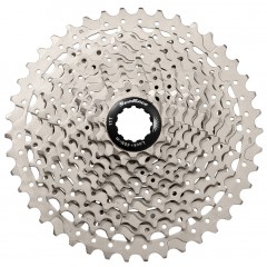Касета інд. 10-k 11-40T SUN RACE MS2 MTB, сталевий павук, Metallic Silver