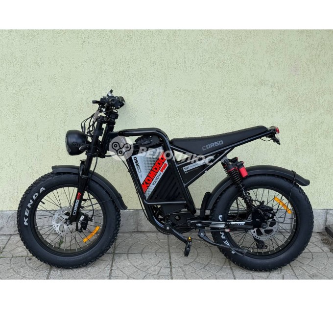 Велосипед ST 20+" Corso Komodo Pro 48V 21AH 1000W 2026 чорно-червоний