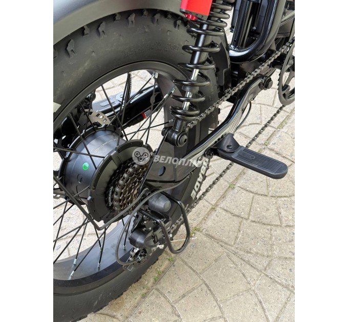 Велосипед ST 20+" Corso Komodo Pro 48V 21AH 1000W 2026 чорно-червоний